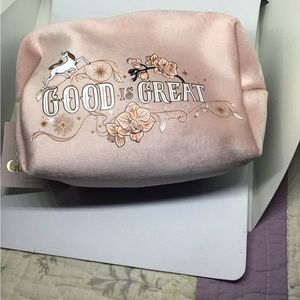 The School For The Good And Evil velvet makeup bag New With tags
